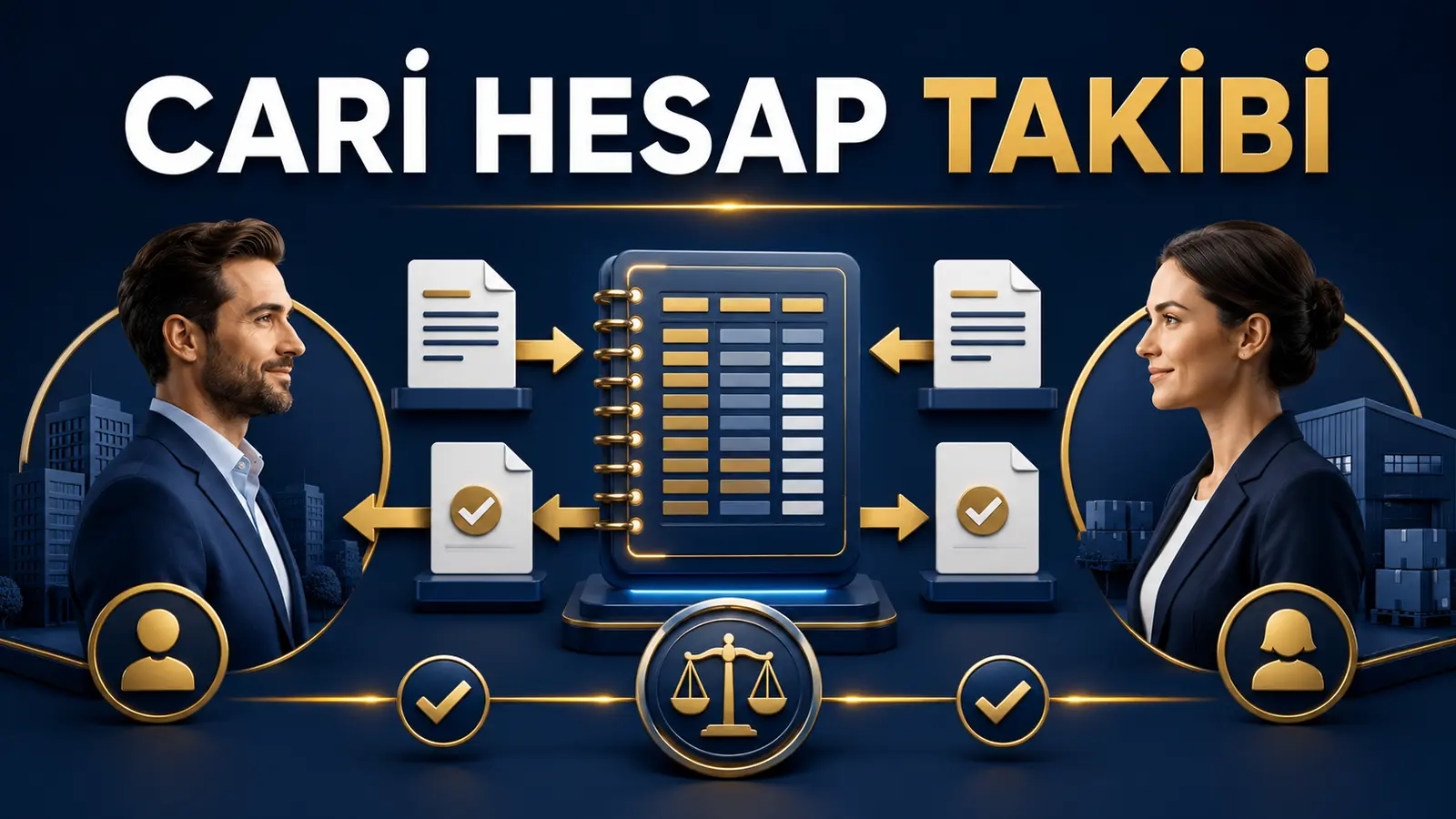 Müşteri ve tedarikçiler arasındaki fatura, tahsilat ve ödeme hareketlerinin cari hesap takibi