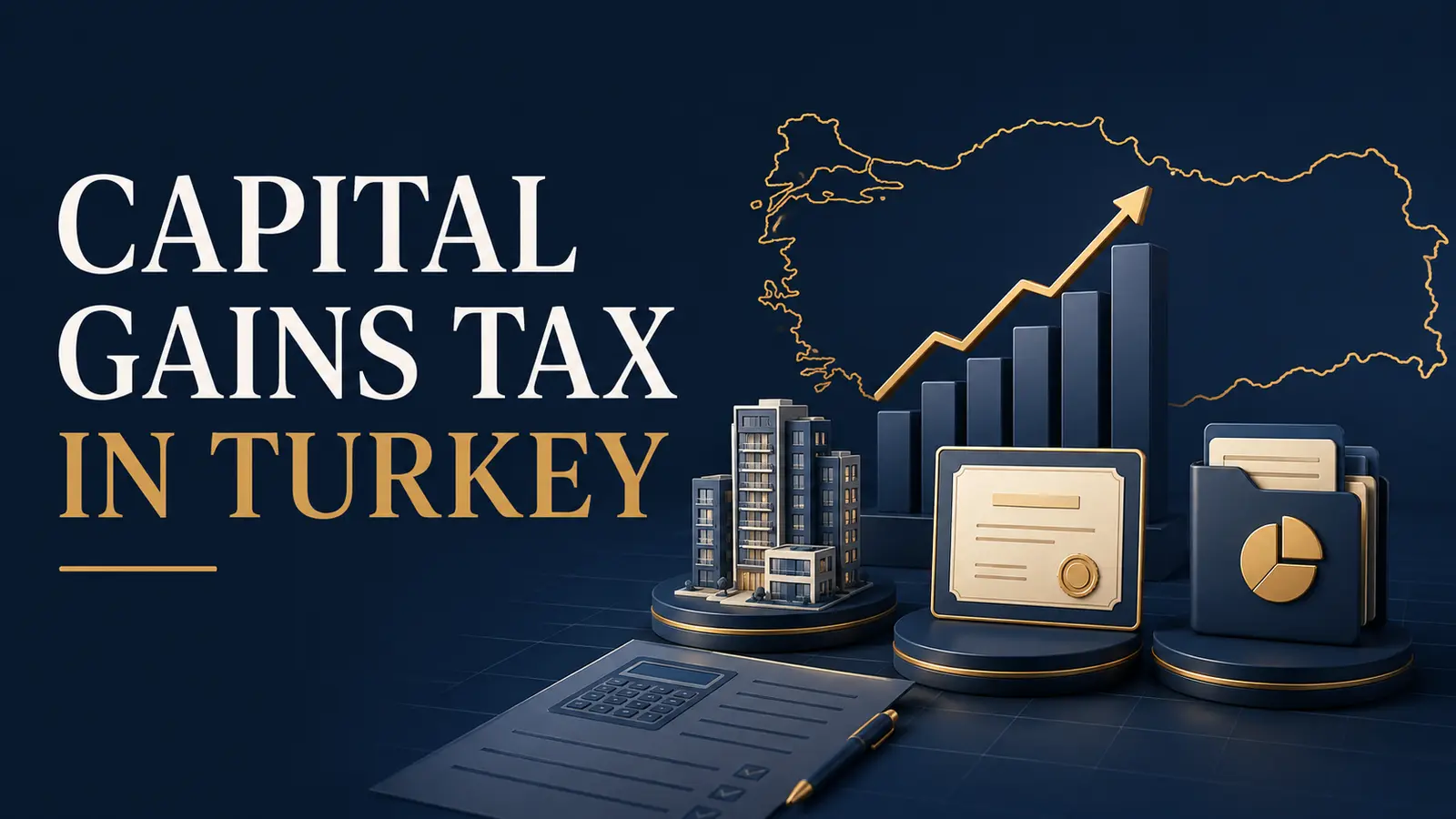Capital gains tax on property, shares and investments in Turkey