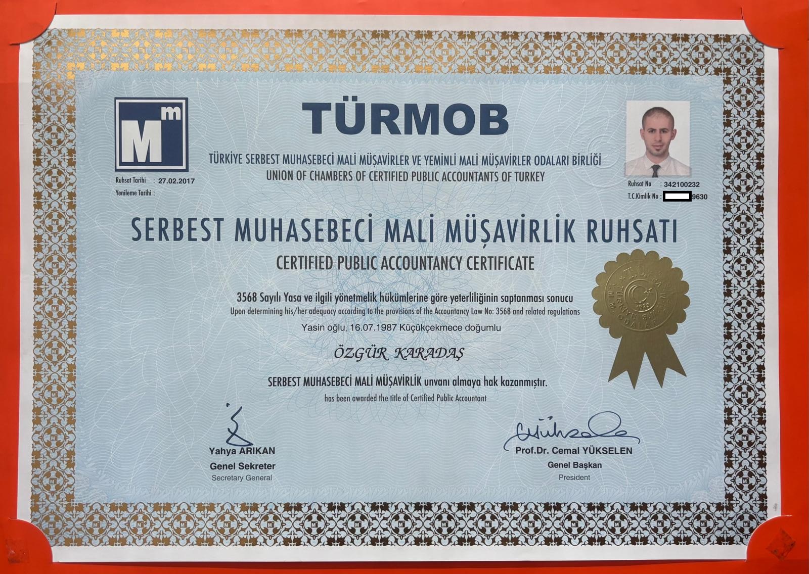 SMMM Ruhsatı