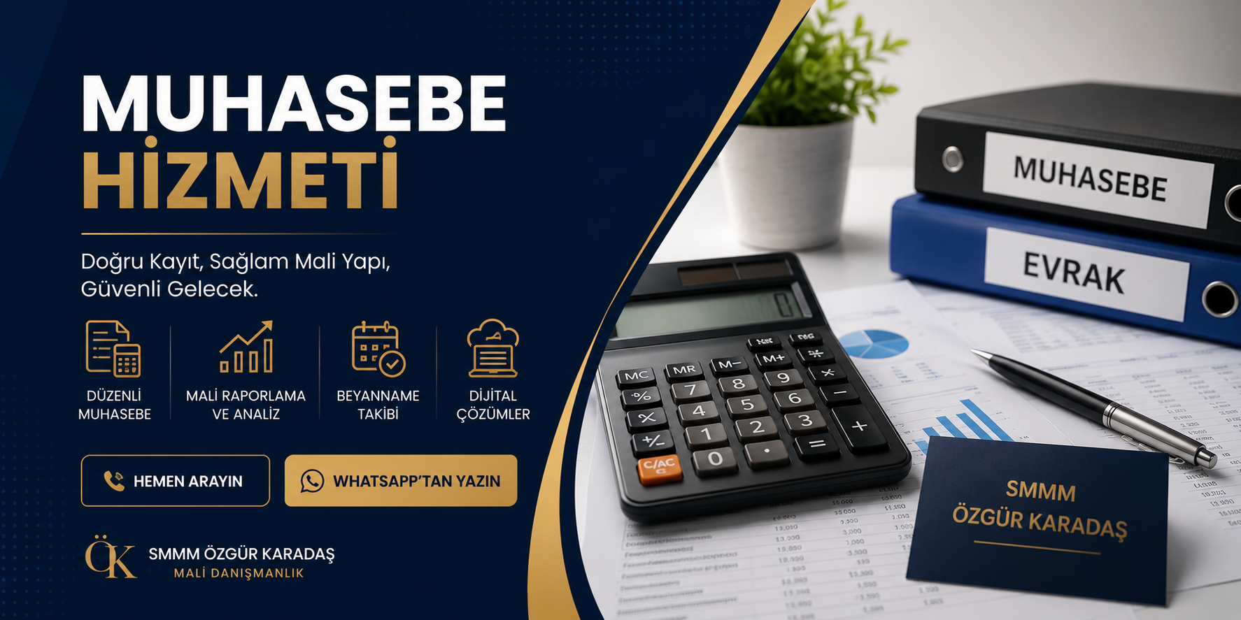 Türkiye genelinde muhasebe hizmeti, defter tutma ve mali raporlama